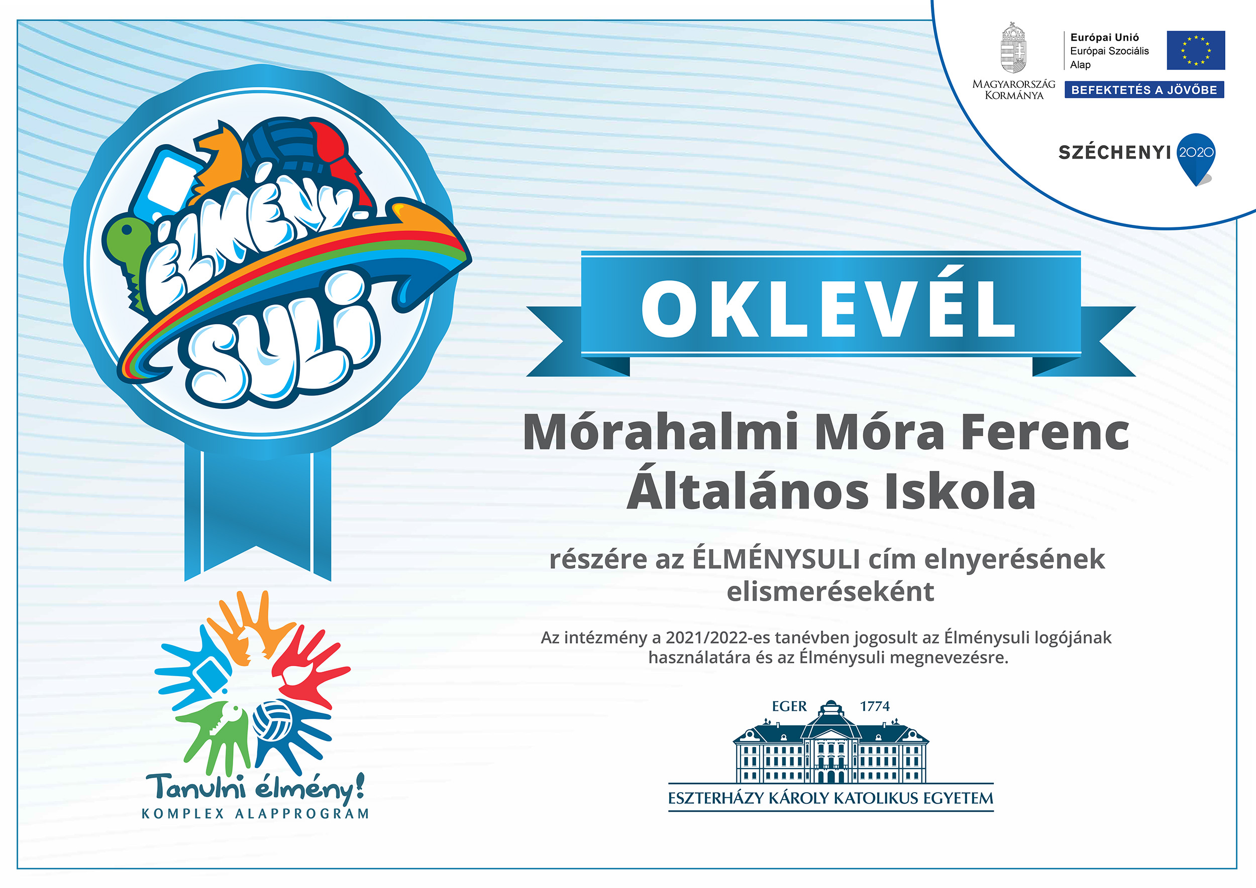 elmenysuli oklevel